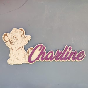 Targa personalizzata per la porta della cameretta dei bambini - Regalo di nascita ideale - Incisione laser