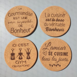 Salvamanteles de corcho personalizable