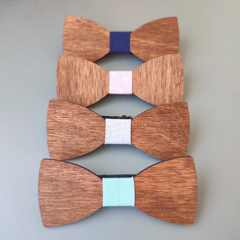 wooden bow tie etsy