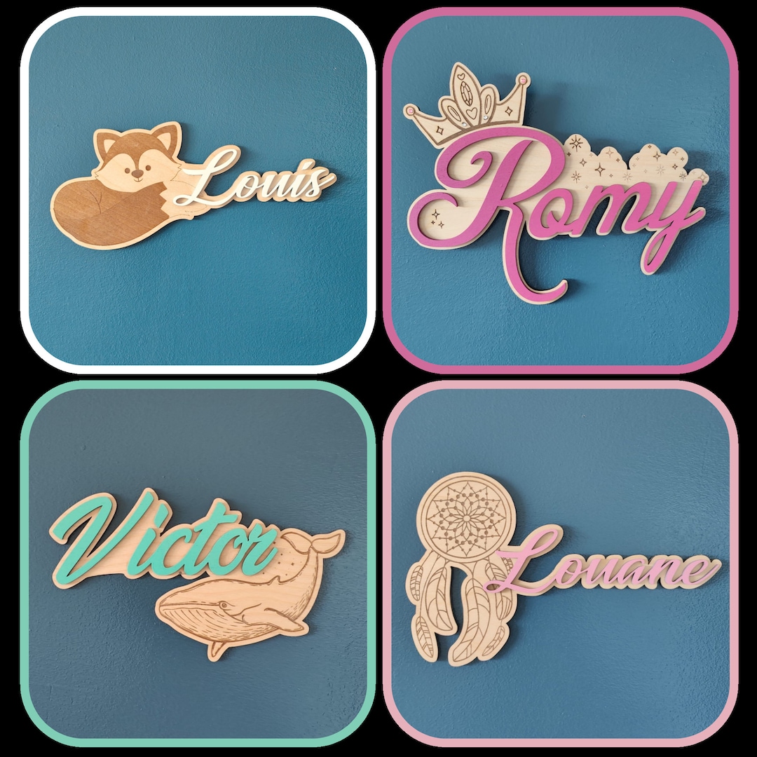 Sticker Mural Mickey - Personnalisable Avec Un Prénom - Pour Porte De Chambre - Neuf