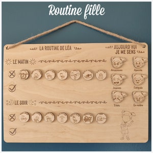 Tableau routine et émotion enfant image 2