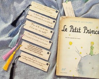 Personalized bookmark with quote - Ideal gift idea - Laser engraving