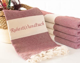 Geschenk zur Rente, Ruhest(r)andtuch Personalisiert, Abschiedsgeschenk Kollege, Saunatuch XXL, Pensionierung