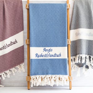Geschenk zur Rente, Ruhest(r)andtuch Personalisiert, Abschiedsgeschenk Kollege, Saunatuch XXL, Pensionierung imagen 2