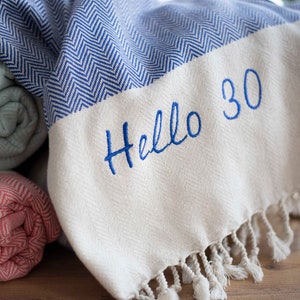 30th Birthday Beach Towel, Custom Beach Towel, Thirtieth Birthday Presents, Beach Towel, 40th Old Birthday for Women and Men,30th Bday Gifts