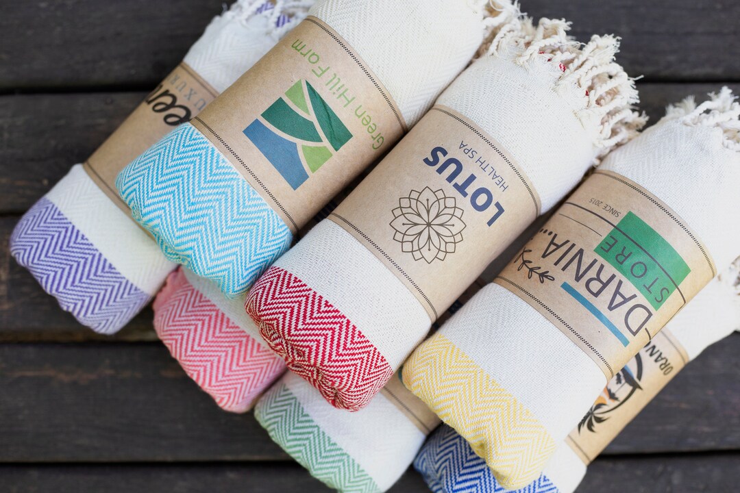 Personalized Beach Towel, Custom Corporate Gift Towel, Employees and