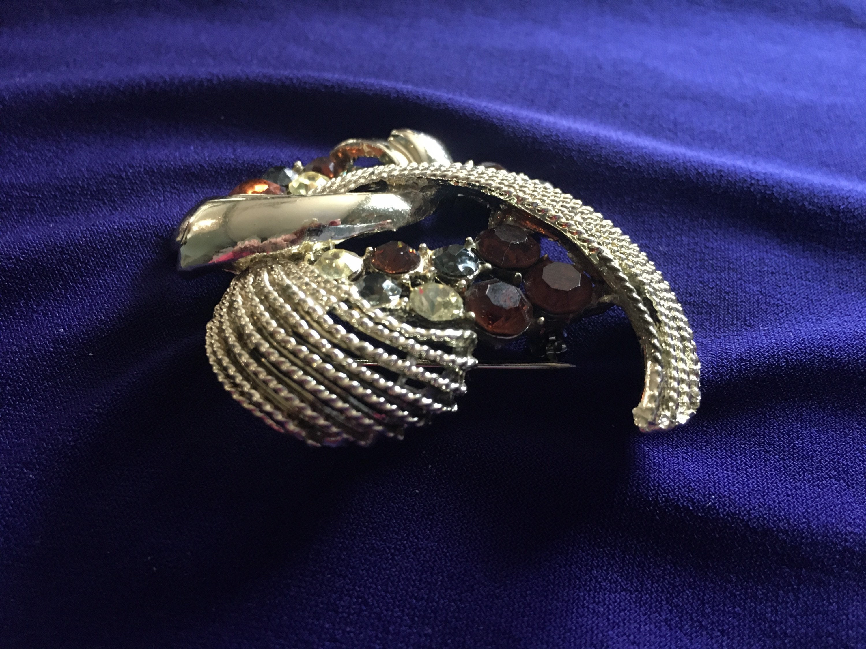 Broche strass vintage qualité Etsy