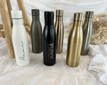 Drinking bottle insulated bottle thermo copper stainless steel - personalized