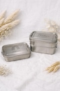 Lunch box, lunch box, stainless steel personalized / name