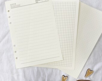 Sheets for guest and notebook