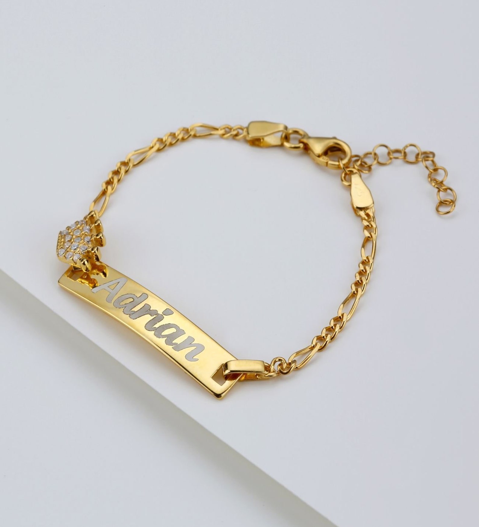 Custom Baby Name Bracelet Gold / Pulsera para bebé para niño Etsy