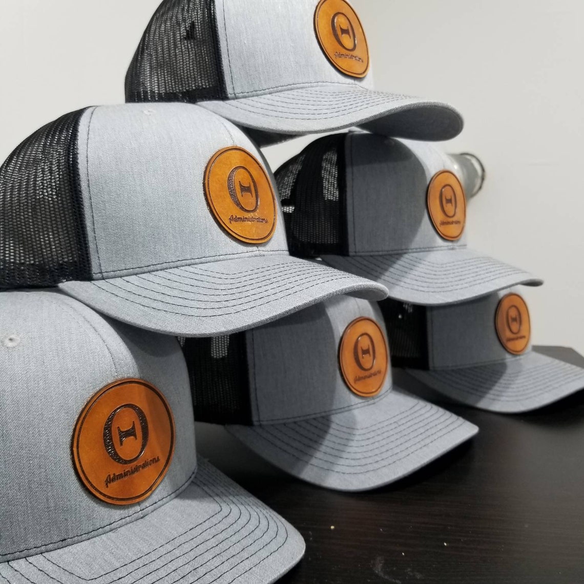 Custom Leather Patch Hats Richardson 112 Snapback Leather Etsy