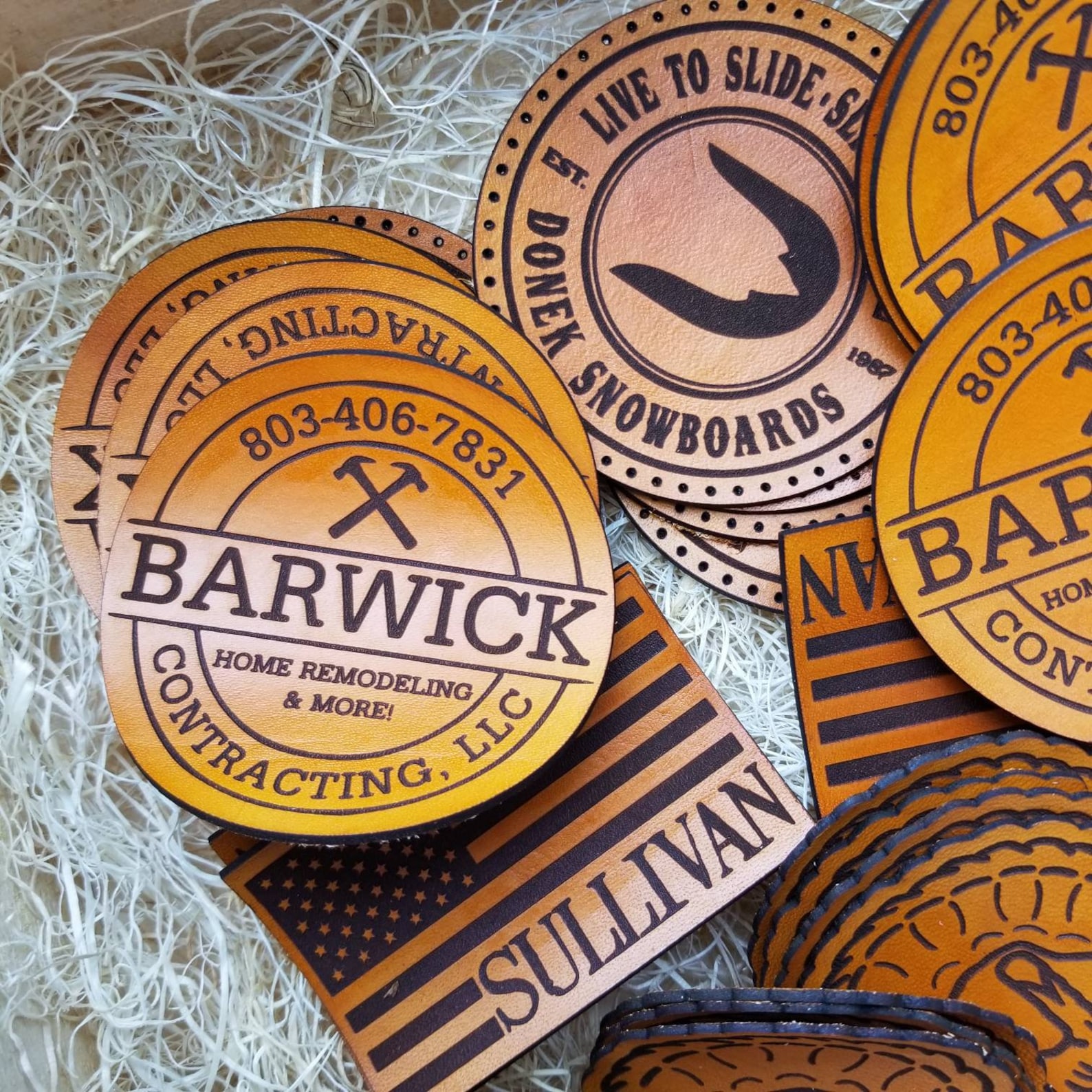 Adhesive Leather Patches Custom Leather Patches Custom Etsy