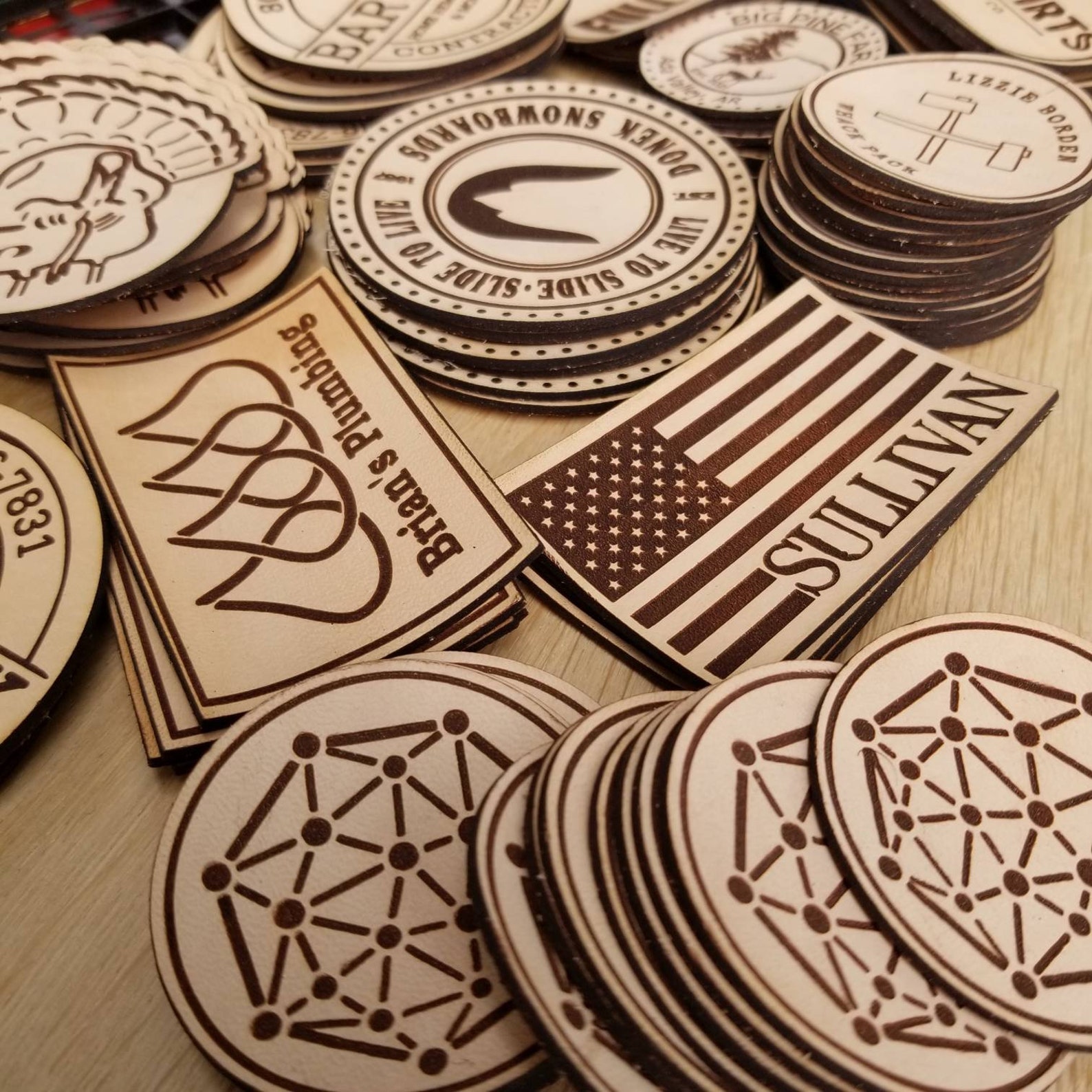 Adhesive Leather Patches Custom Leather Patches Custom Etsy