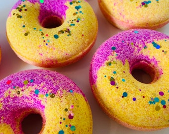 Regalo niños, donut bomba de baño, cumpleaños infantil, donut de baño, cumpleaños infantil, bolso de fiesta, regalo niño, regalo niña