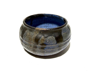 Vintage Blue Pottery Bowl