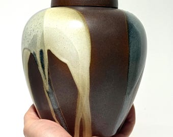 Rare Robert Maxwell for Pottery Craft Lidded Ginger Jar