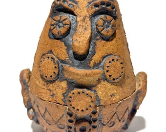 Vintage Stoneware Humpty Dumpty Catch All Sculpture