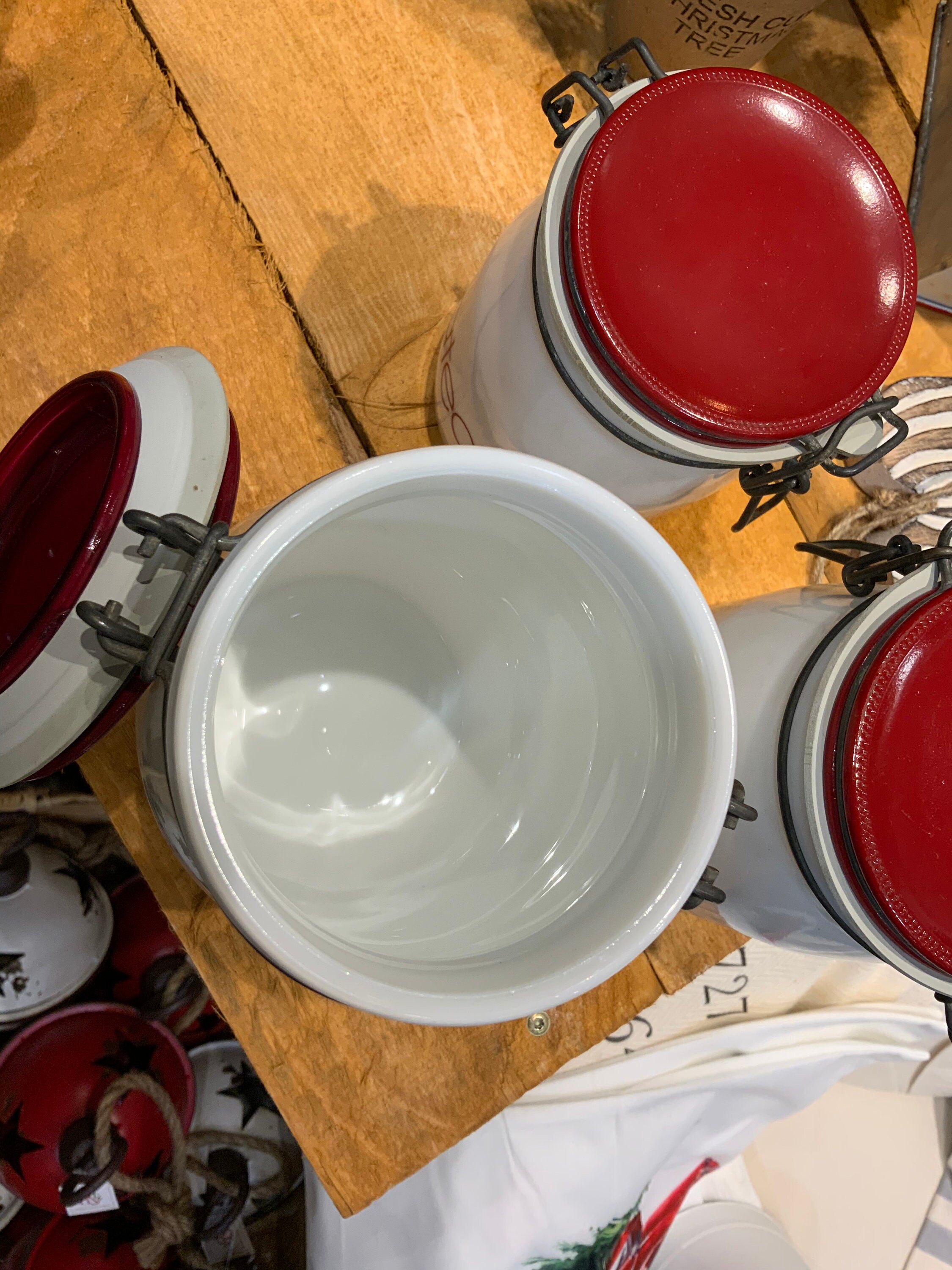 Vintage Mid Century Wheaton Milk Glass Canister Set of 4 Etsy