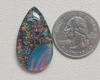 Aurora Opal Doublet Gemstone, Cabochon, Gemstone Stones, Make For Jewelry!!!