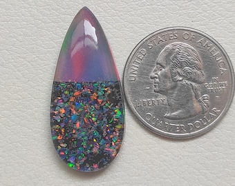 Aurora Opal Doublet Gemstone, Cabochon, Gemstone Stones, Make For Jewelry!!!