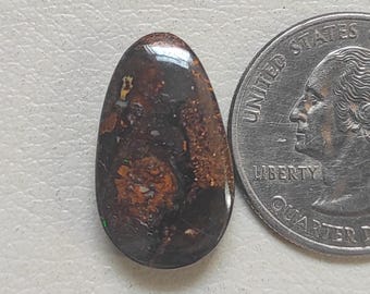 Natural Koroit Boulder Opal Cabochon, 17 ct, Australian Gemstone