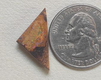 Natural Koroit Boulder Opal Cabochon, Australian Gemstone (22x12x5 mm)