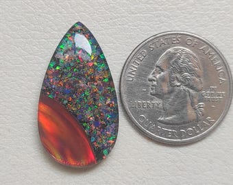 Aurora Opal Doublet Gemstone, Cabochon, Gemstone Stones, Make For Jewelry!!!