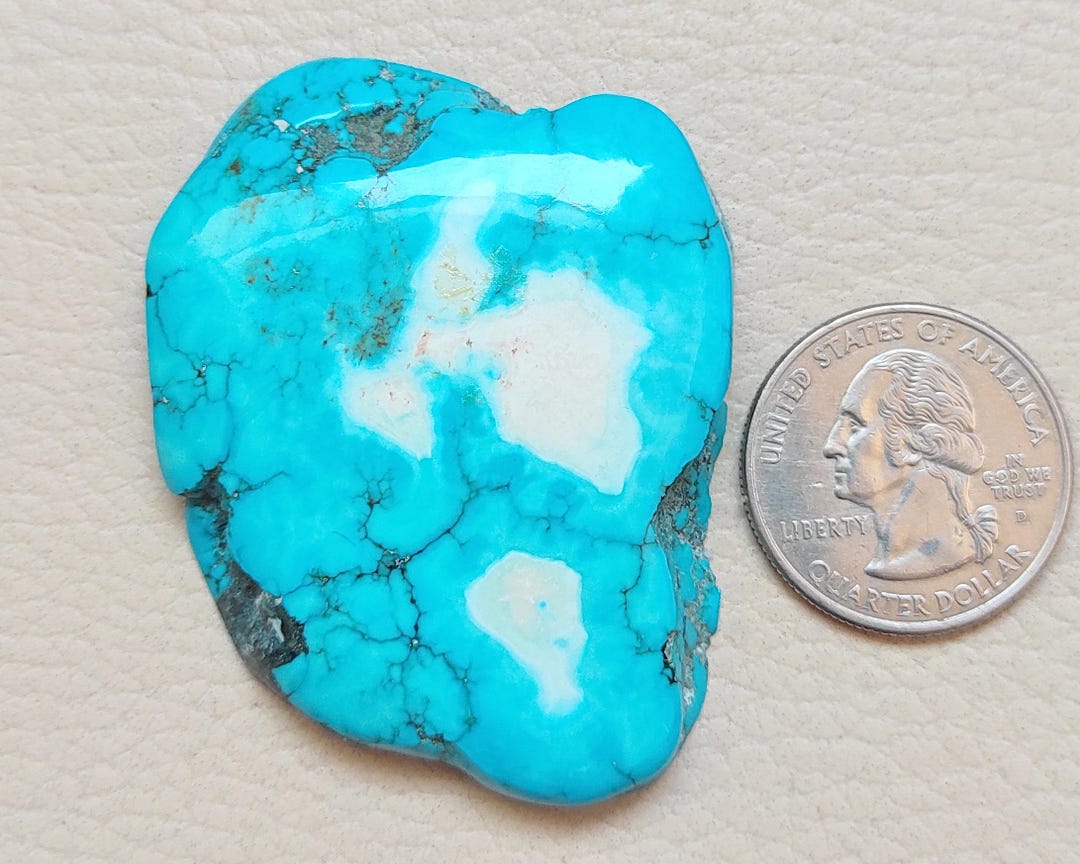 Turquoise Rough Slabs Natural Turquoise Rough Slab: Gemstone Cabochon (56x41x8 MM) - Etsy