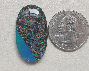 Aurora Opal Doublet Gemstone, Cabochon, Gemstone Stones, Make For Jewelry!!!