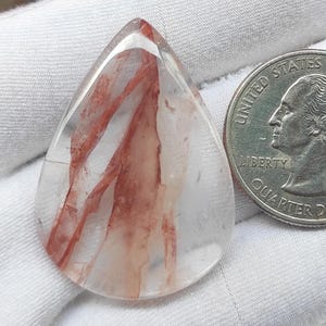 Natural Crystal Cherry Quartz Cabochon, Crystal Cherry Quartz Loose Stone, Cherry Quartz Gemstone For Making Pendant Necklace Jewelry!!!