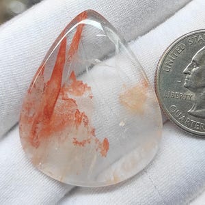 Natural Crystal Cherry Quartz Cabochon, Crystal Cherry Quartz Loose Stone, Cherry Quartz Gemstone For Making Pendant Necklace Jewelry!!!