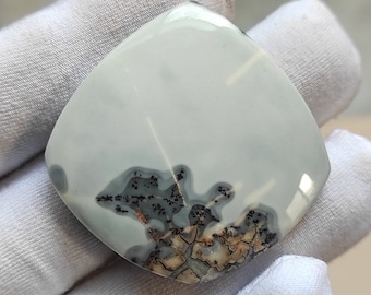 Maligano Jasper Cabochon: Fancy Gemstone Pendant (42x42x7 MM)