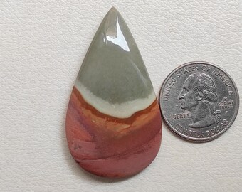 Natural Polychrome Jasper Cabochon