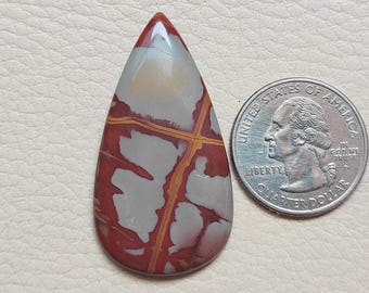 Pear Noreena Jasper Cabochon: Natural Gemstone (45x24x4 mm)