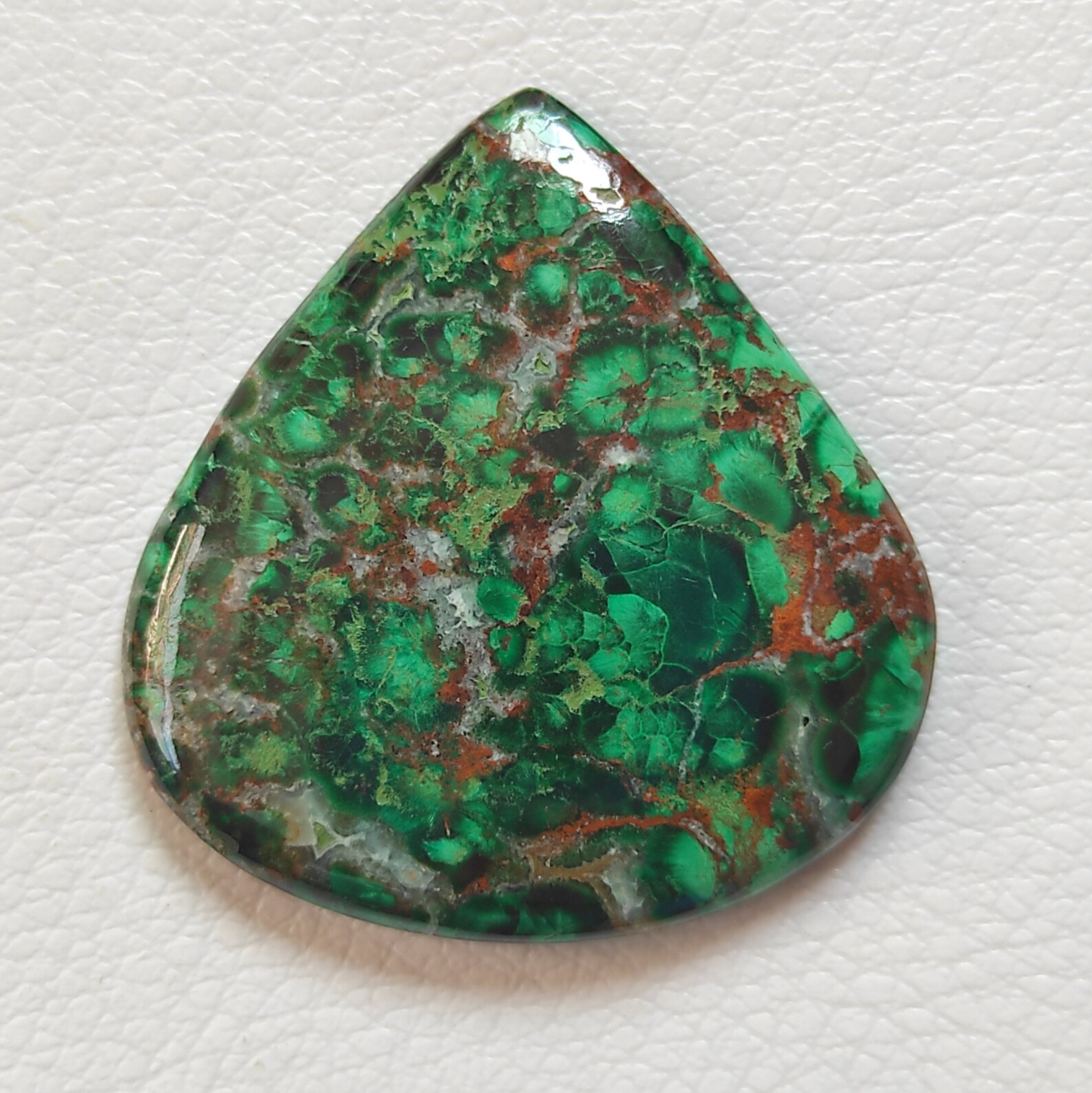 40x38x5 MM Green Chrysocolla Gemstone Druzy Cabochon Etsy
