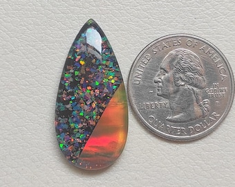 Aurora Opal Doublet Gemstone, Cabochon, Gemstone Stones, Make For Jewelry!!!