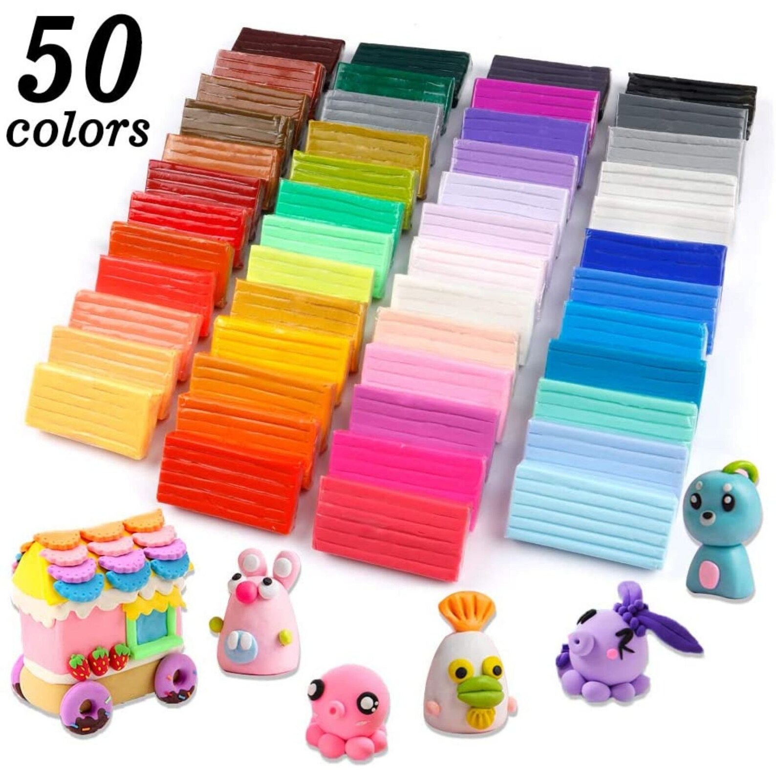 Polymer Clay Shuttle Art 50 Colors 1.2 oz/Block Soft Oven Etsy