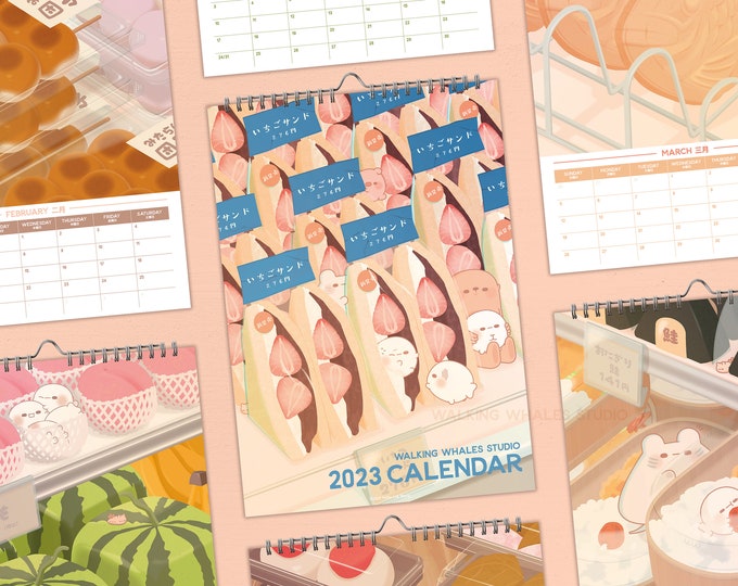 2023 Wall Calendar A4 Kawaii Wall Art Planner Home Decor - Etsy