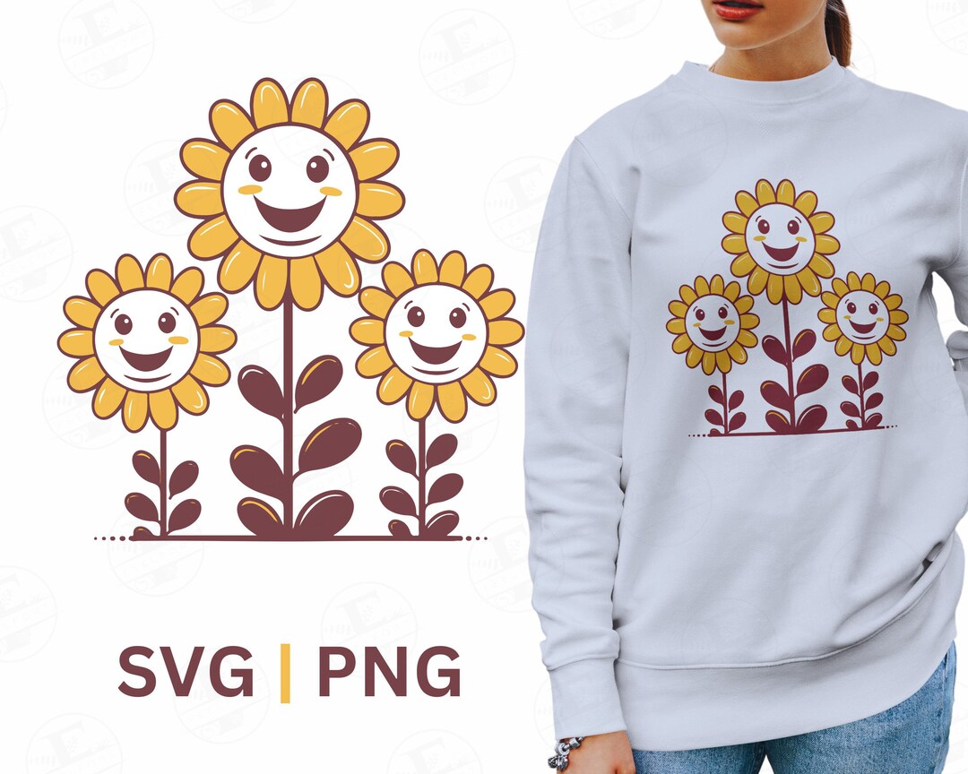 Retro Daisy Flower SVG and PNG Sublimation Vintage Shirt - Etsy Australia