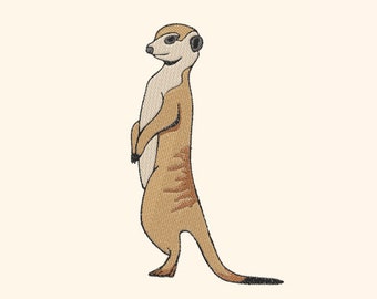 Meerkat Embroidery Design