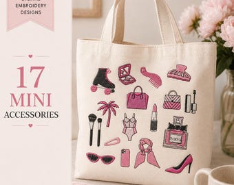 Mini Accessories Embroidery Design Bundle