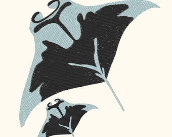 Manta Ray Embroidery Design