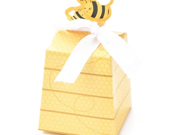 Gift Box, Bee Hive Gift Box, Bee Gift Box with Bow, Birthday Gift Box, Party Gift Box