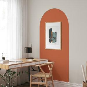 Decalcomania da parete ad arco, decalcomania da parete Boho, decalcomania da parete per nursery, arredamento rustico moderno, peel and stick, rimovibile, adesivo da parete, decalcomania da parete astratta
