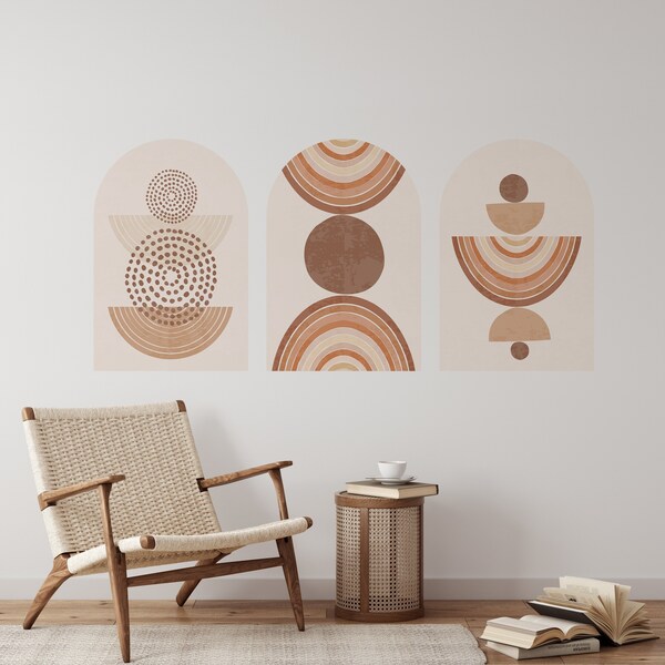 Geometric Wall Decal Etsy