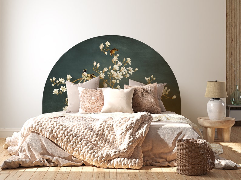 Headboard Wall Stickers Removable Boho Arch Decal Color - Etsy