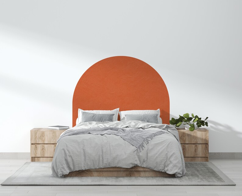 Arch Headboard Wall Decal Boho Wall Decal Bed Arch Sticker Etsy