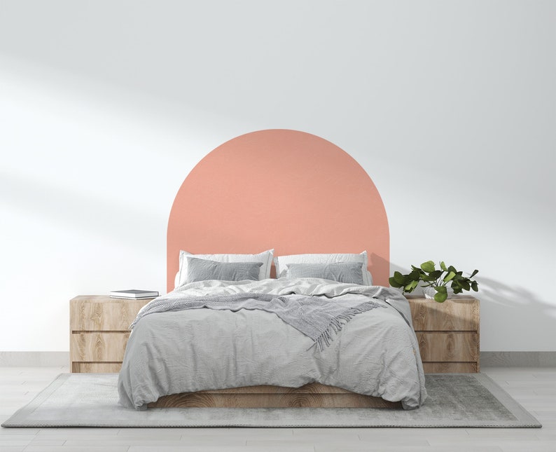 Arch Headboard Wall Decal Boho Wall Decal Bed Arch Sticker Etsy