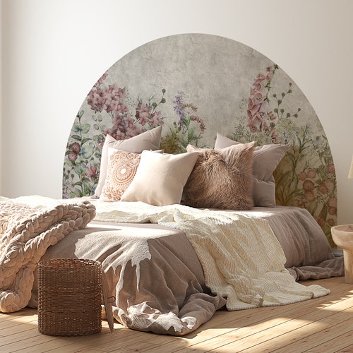 Arch Headboard Wall Decal Removable Bed Arch Sticker Bed Etsy